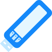 Imagem do ícone de uma unidade USB