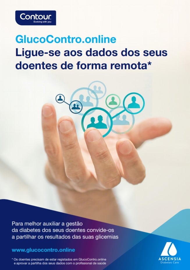 Uma imagem da capa da brochura do GlucoContro.online